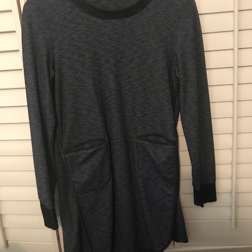 BCBG heather navy dress